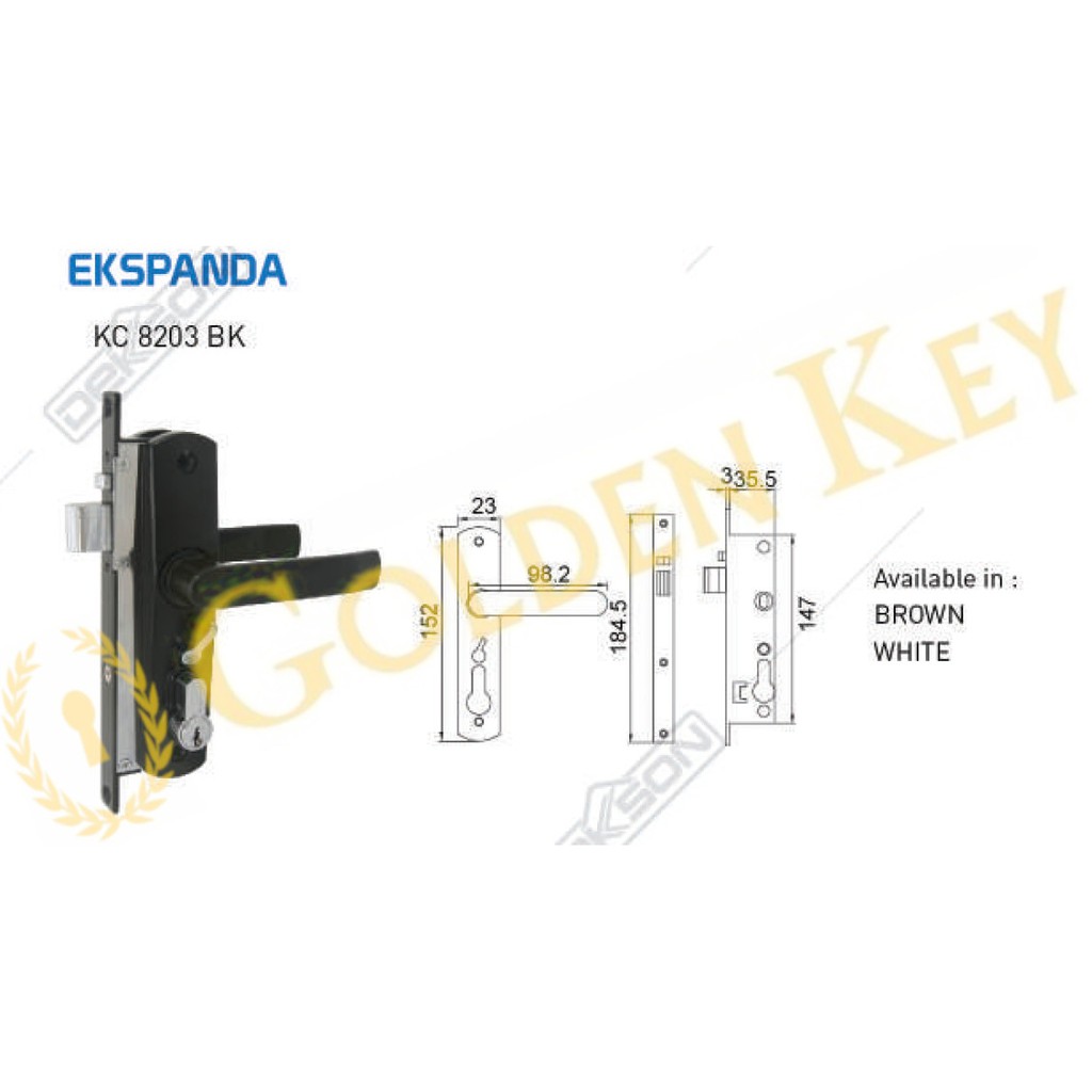 Kunci Ekspanda Expanda Dekson  Dekkson KC 8203 Handle 