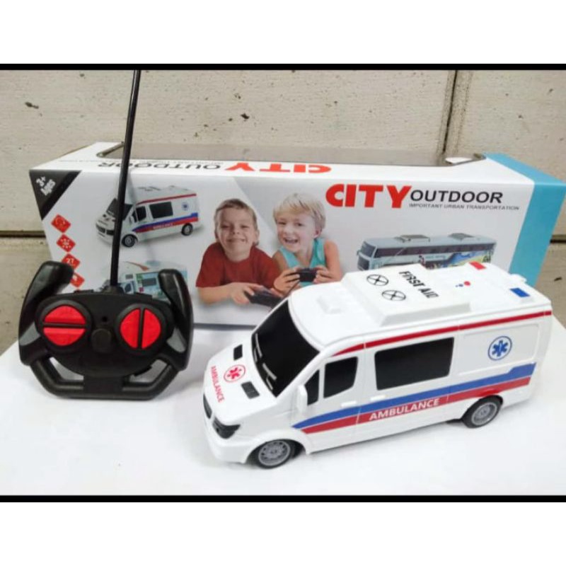 MAINAN ANAK MOBIL AMBULANCE REMOTE CONTROL 9875-7R