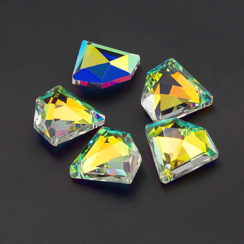 23mm 8pcs/pack Putaran brilliant Cut kristal Pendant longgar rhinestones manik-manik kaca