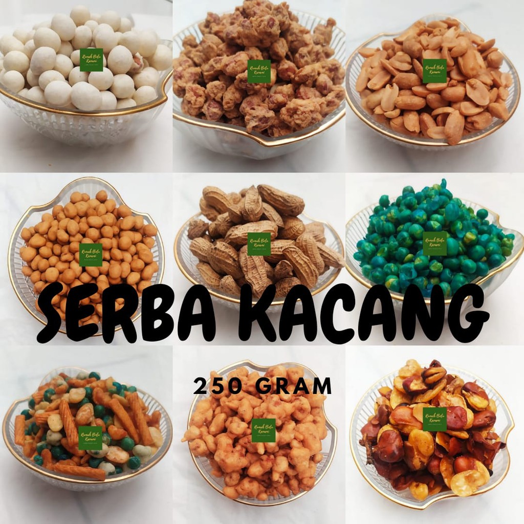 

TERMURAH MAKANAN RINGAN KILOAN SERBA KACANG 250gr