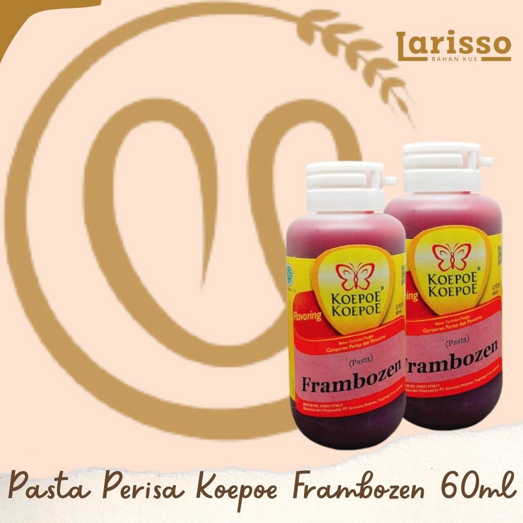 

PASTA PERISA & PEWARNA KOEPOE 60ML FRAMBOZEN