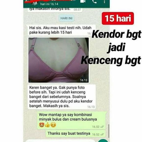 Minyak Bulus Putih Asli Original 100% BPOM  Pembesar Pengencang Payudara Untuk Wanita Terbukti ampuh