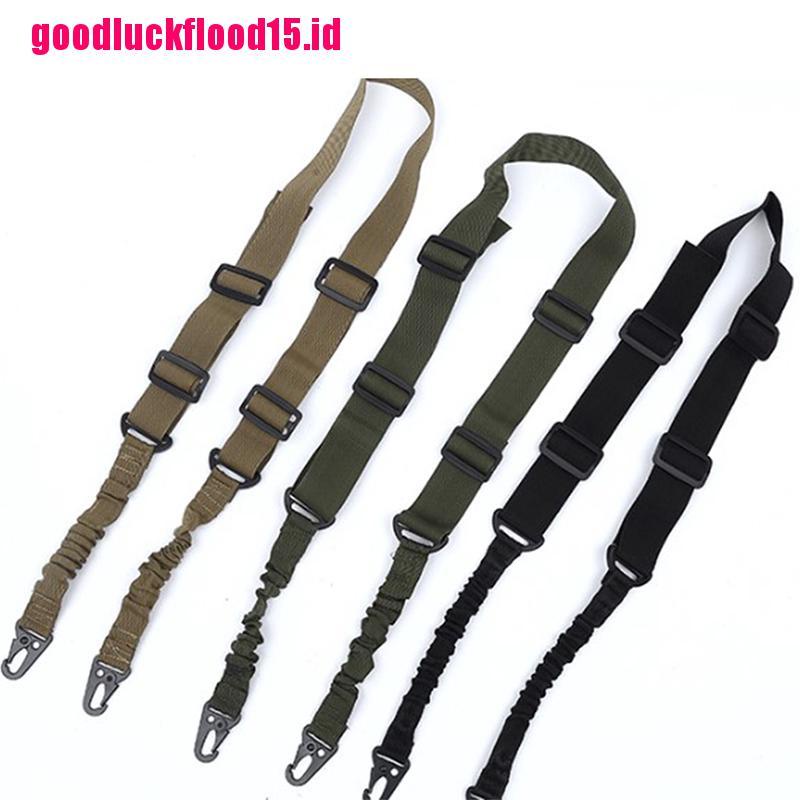 (LUCKID) Strap Bahu / Selempang Tactical 2 Titik Dengan Gesper Metal QD Untuk Senapan Outdoor