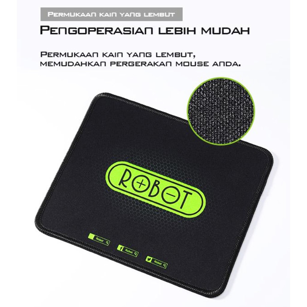 Mouse pad ROBOT RP01 - MP01 Hitam