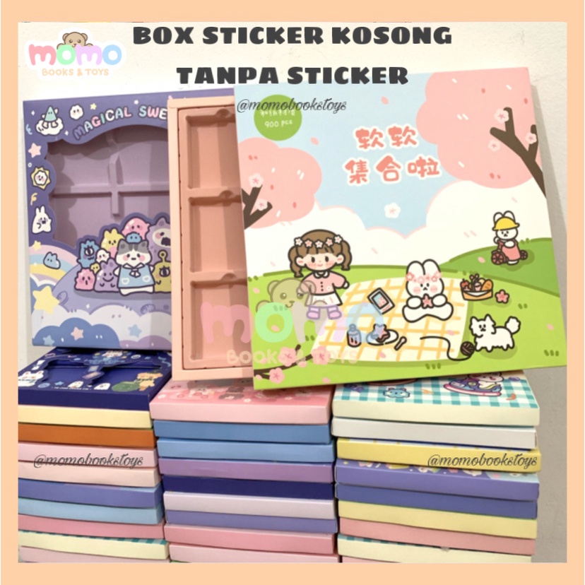 

[MOMO] HANYA KOTAK BOX STICKER KOSONG | TANPA ISI STICKER | MOTIF RANDOM