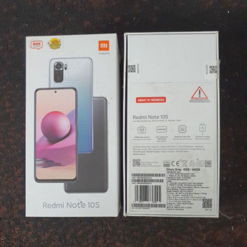 DUS BOX KARDUS BOX XIAOMI REDMI NOTE 10S ORIGINAL COPOTAN