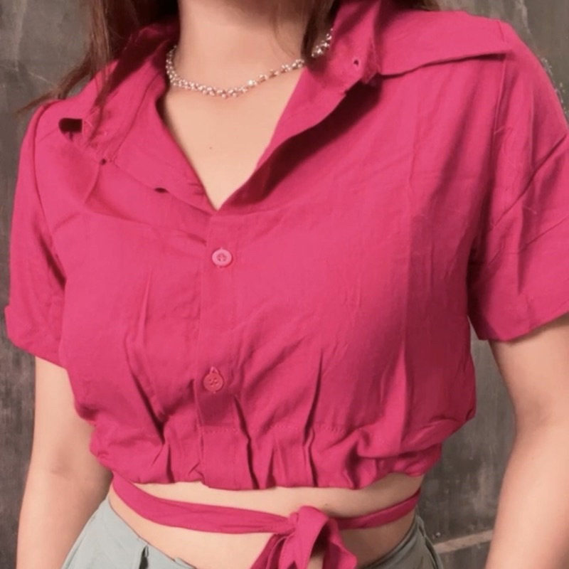 Alicia Shirt // Kemeja Crop Tali