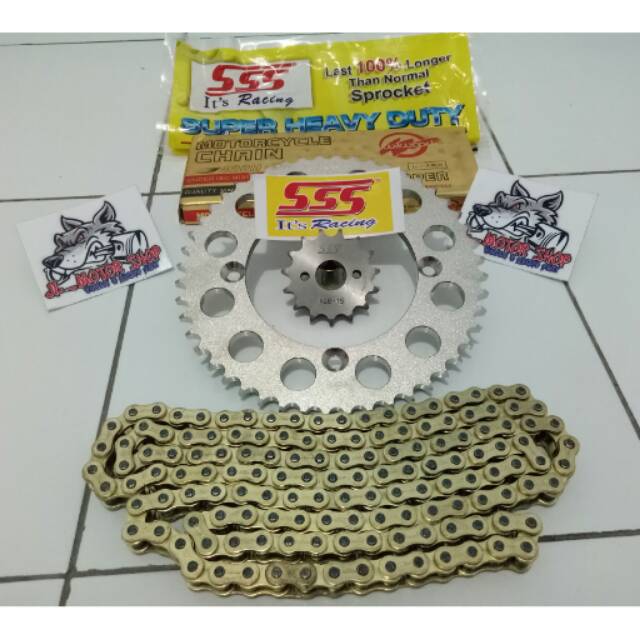 Gear Set Gir Set SSS 428 Vixion R15 Xabre Byson Dll