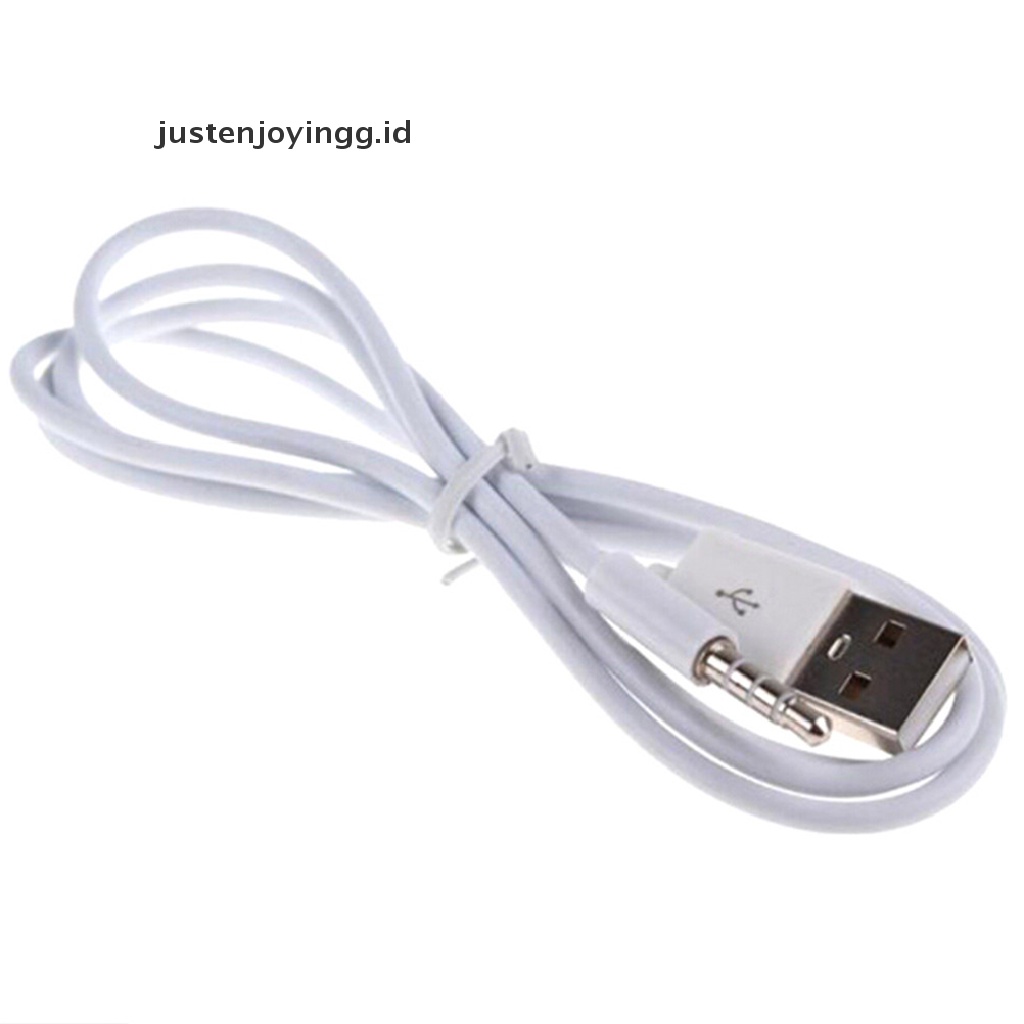 Kabel Charger Jack Audio AUX 3.5mm Ke USB 2.0 Male Panjang 3.3FT Untuk MP3