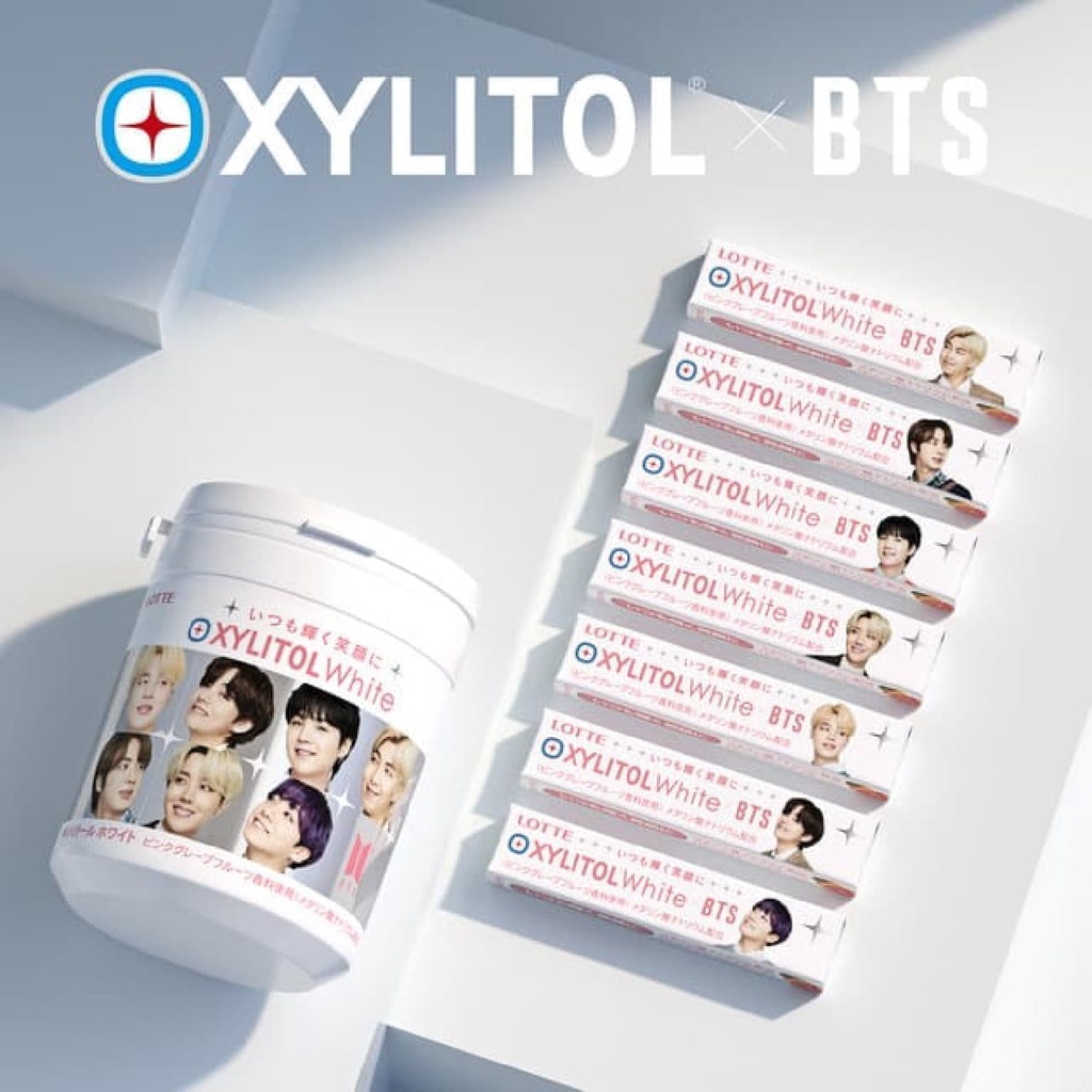 KPOP - (READY) Xylitol Lotte Japan x BTS Gum Limited Edition White Grapefruit