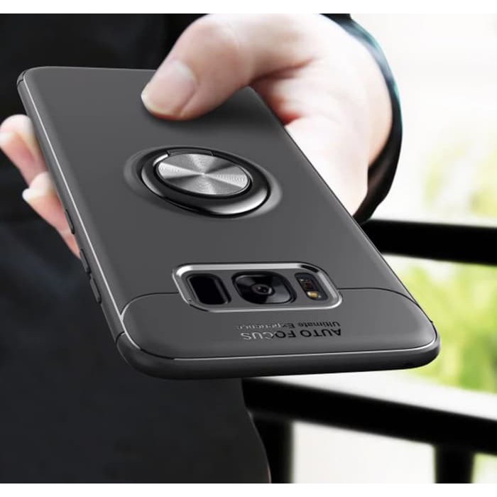 Samsung S8 S8+ Autofocus Softcase Magnetic Ring Case Samsung S8 S8Plus - Merah Limited