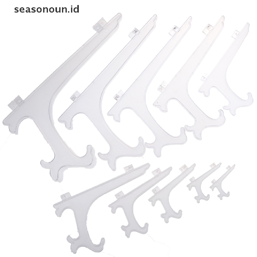 【seasonoun】 Clear Plastic Easels or Stand Plate Holders to Display Pictures or Others .