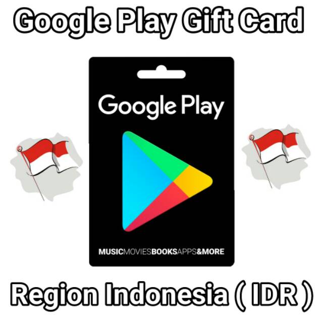 Google Play Gift Card Region Indonesia Idr 20k 50k 100k 150k Voucher Play Store Android Shopee Indonesia