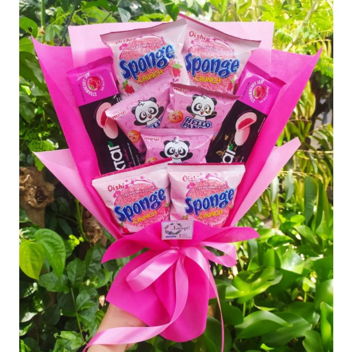 

(S) Buket SNACK PINK cantik lucu HELLO PANDA NEXTAR/paket/bingkisan Snack Ulang Tahun/Ultah/ Wisuda/Kado/Hadiah