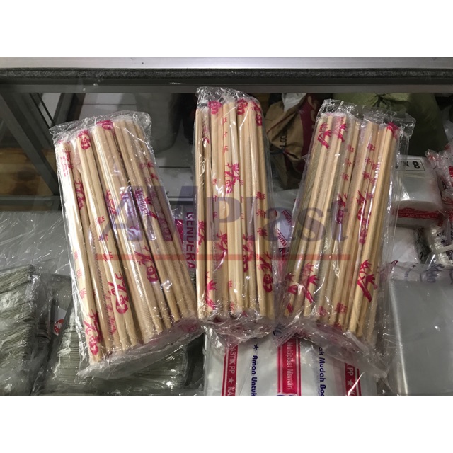  Sumpit  Bambu Merk  Panda  isi 12 Pasang Alat Makan Shopee 