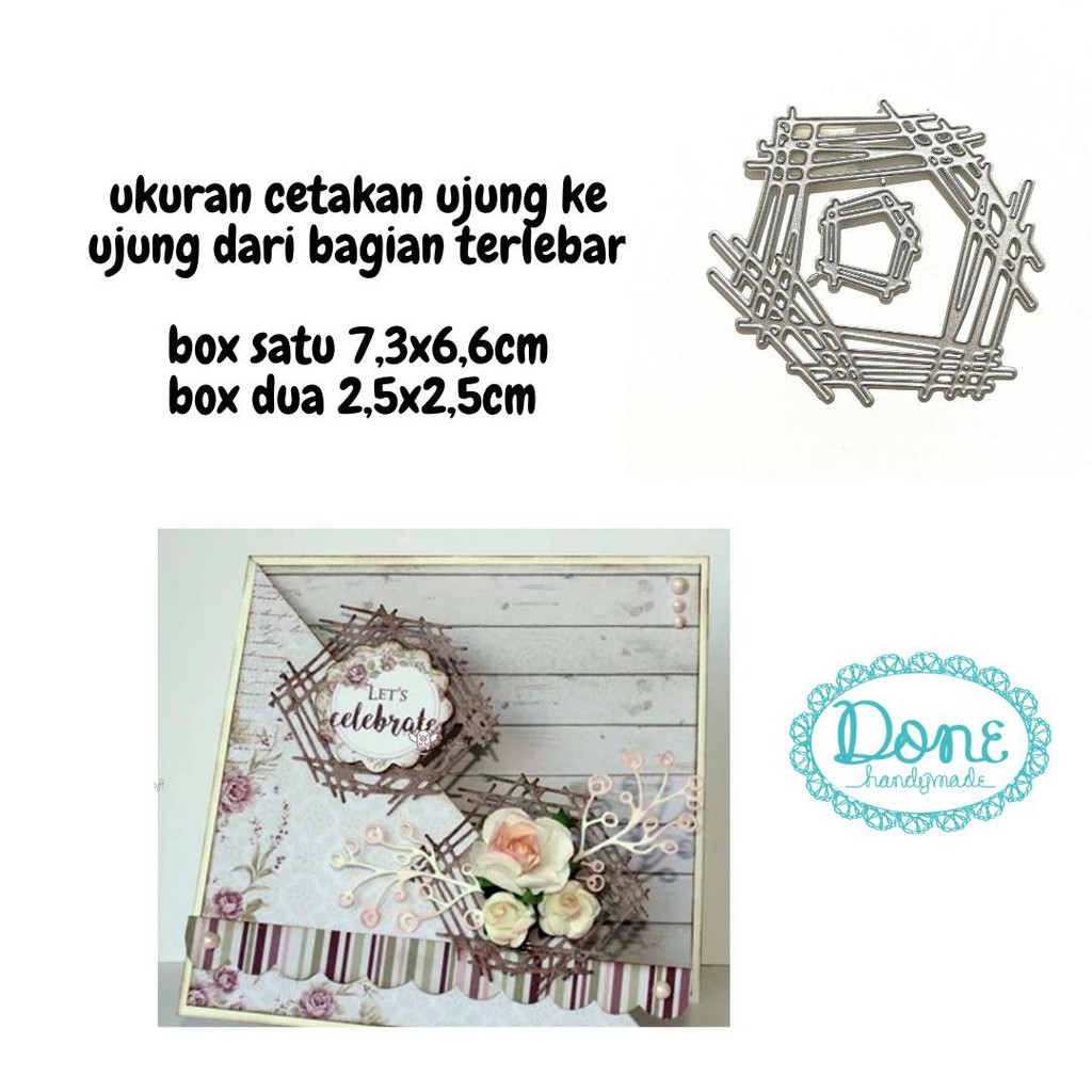 Cutting dies pisau potong bingkai kayu bird nest stencils DHPATTERN