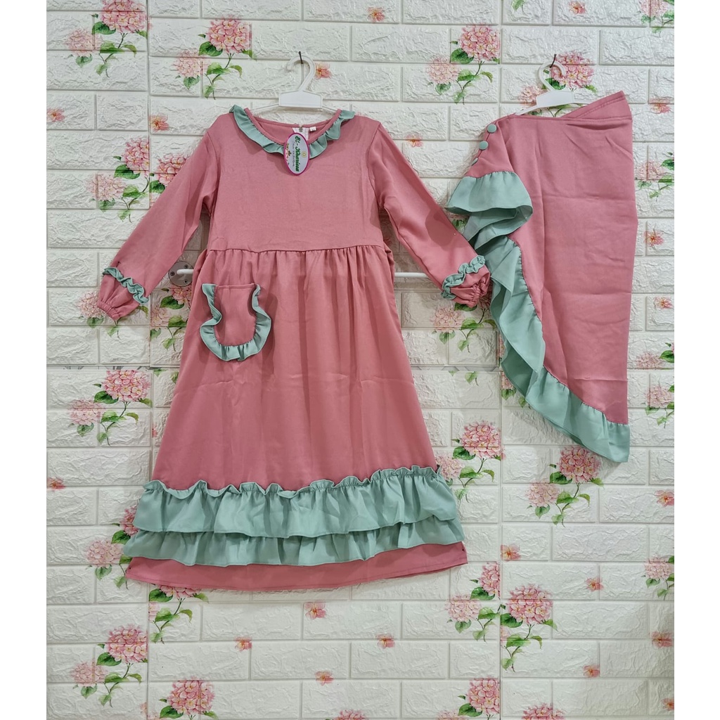 Gamis Muslim Anak Perempuan [ 2-8 Tahun ]