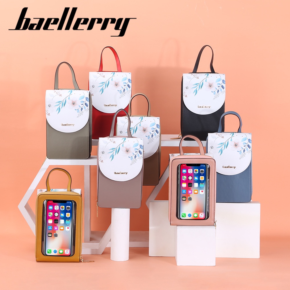 BAELLERRY N8621 Tas Selempang Wanita Tas Handphone Sling Bag PU Leather Premium WATCHKITE WKOS