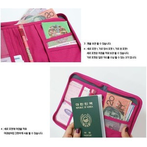 Dompet Paspor PENDEK (MG97) Karcis Tiket Uang Kartu Tas Dokumen Wisata Passport Wallet Korean Travel Id Holder Pasport