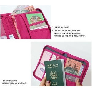 Dompet Paspor PENDEK (MG97) Karcis Tiket Uang Kartu Tas Dokumen Wisata Passport Wallet Korean Travel Id Holder Pasport