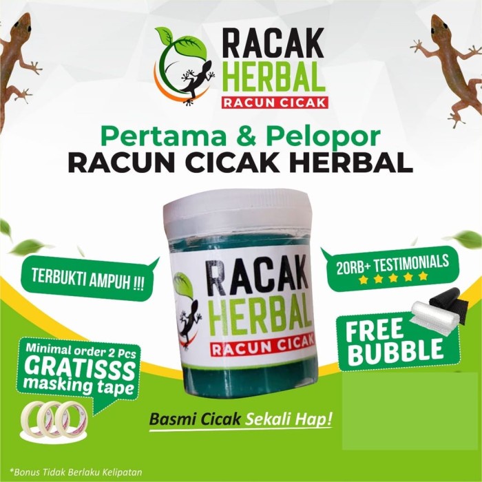 PROMO RACUN CICAK / RACUN CICAK HERBAL / RACUN CICAK AMPUH / CICAK MATI ..