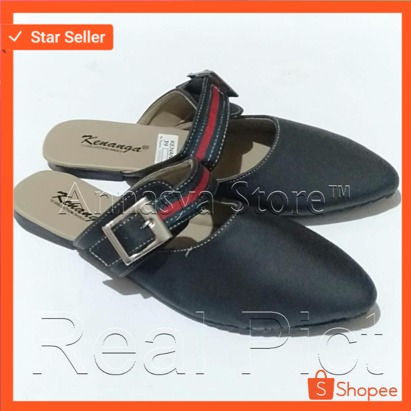 Promo Sandal Wanita ︳Sandal Selop Wanita ︳Sandal Cantik Lucu Sandal Selop Wanita Flag Gesper Kenanga