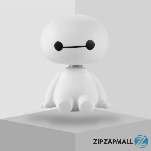 Baymax Shaking Head Ornament Aksesoris Mobil / Hiasan Dashoard Mobil Goyang / Aksesoris Hiasan Dasbor Mobil Karakter Baymax Kepala gerak Lucu Unik / Hiasan Dasbord Mobil Boneka Goyang / Pajangan Mobil Goyang / Boneka Goyang Mobil Murah