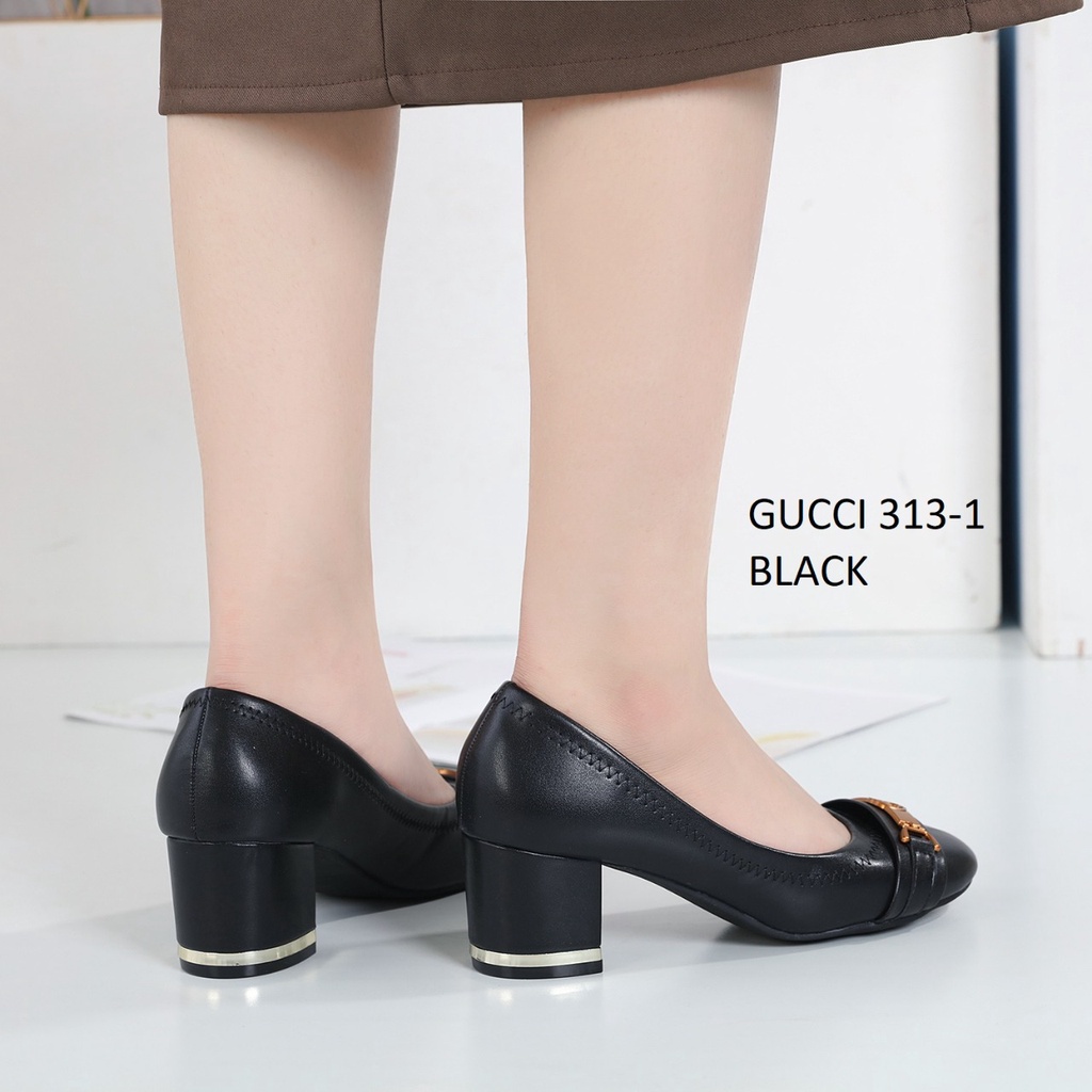 SEPATU KERJA HEELS PLATFORM SHOES 313-1