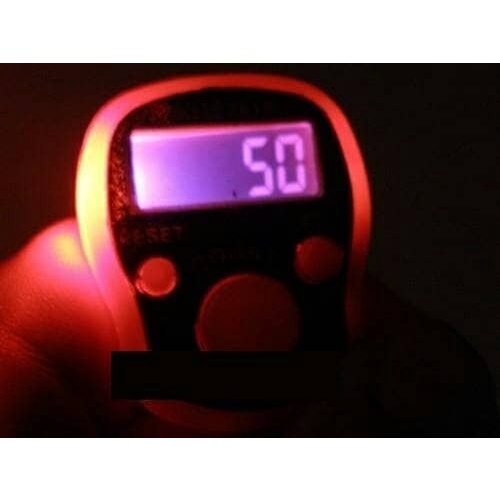 Tasbih Digital LED Finger Counter Kelengkapan Ibadah Isi 2 Praktis