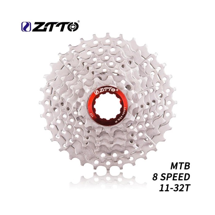 ZTTO Sprocket 8 Speed 11-32T Casette Freewheel MTP Sepeda Lipat SILVER BEST SELLER