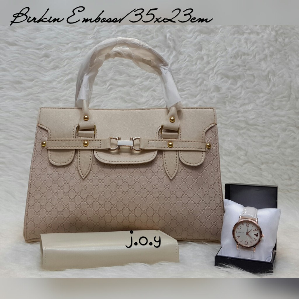 Termurah Tas Murah/Tas Lokal/Tas Paketan/Paket 3in1 Gucci Leather Hobo