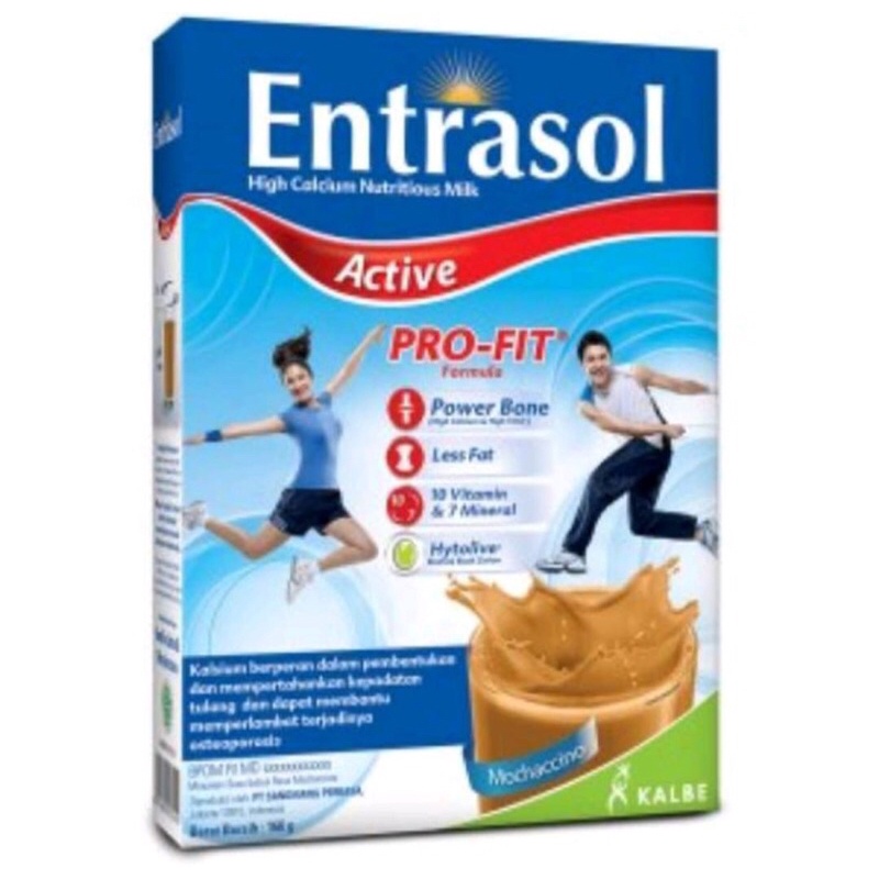 

Entrasol Active 350gr Rasa Mocha/Vanila/Coklat