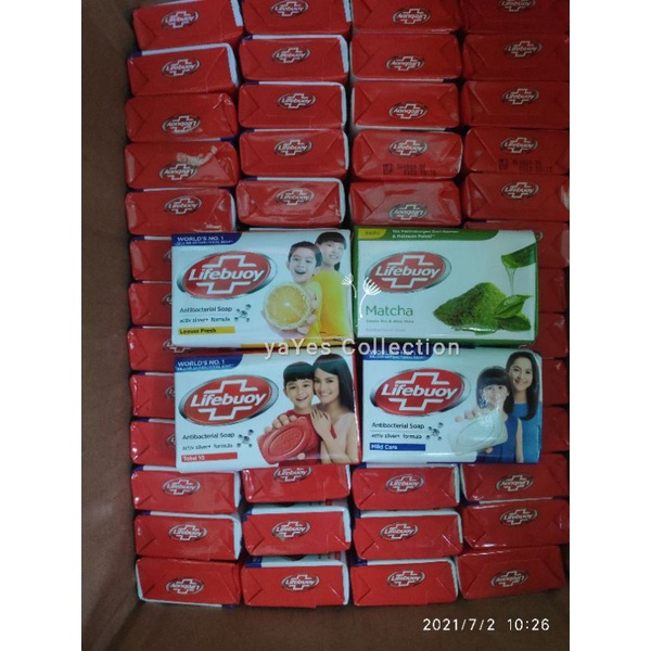 Sabun Batang Lifeboy soap bar 75g antibakteri lifebuoy lifboy lemon Kuning Total Merah mild care Biru