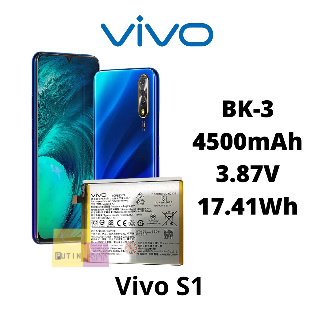 Batre Batrai Battery Baterai B-K3 VIVO S1 PRO BK-3