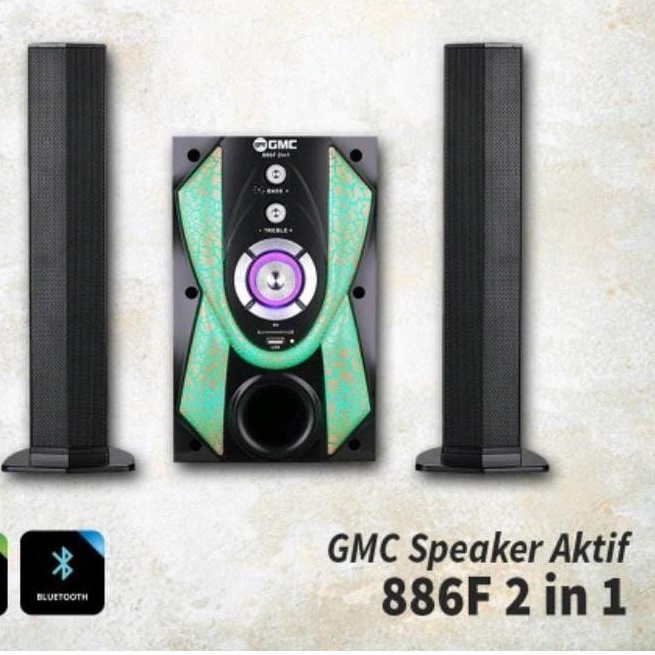 Speaker Aktif GMC type 866F 2in1 khusus KotaCirebon