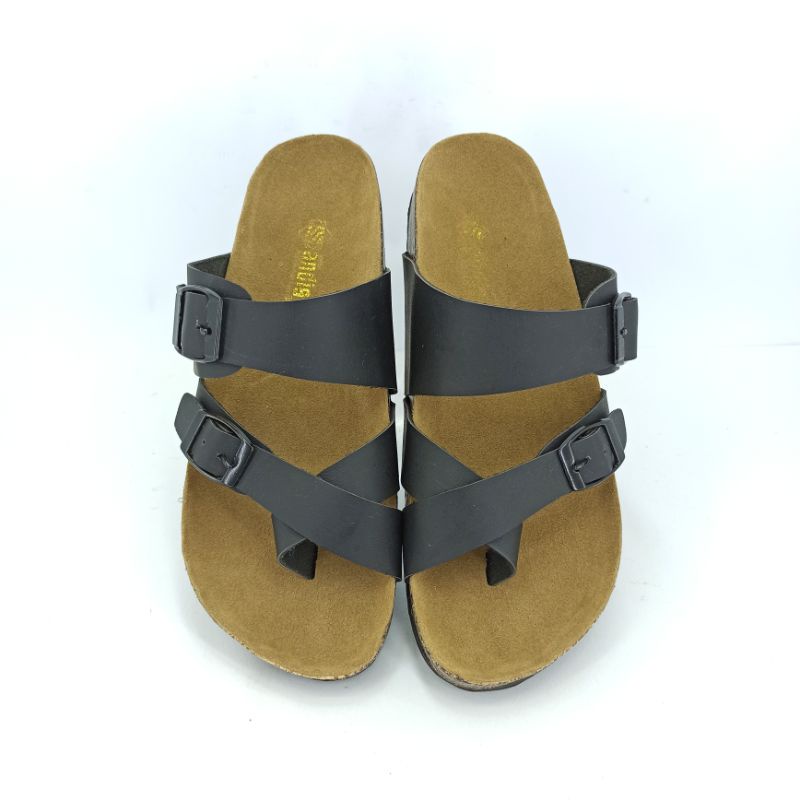 Sandal Wanita Casual Sendal Slop Puyuh Birken Motif Kekinian Andis AF19