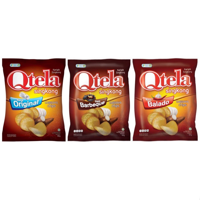 

Qtela keripik singkong original / balado / BBQ 175 gram