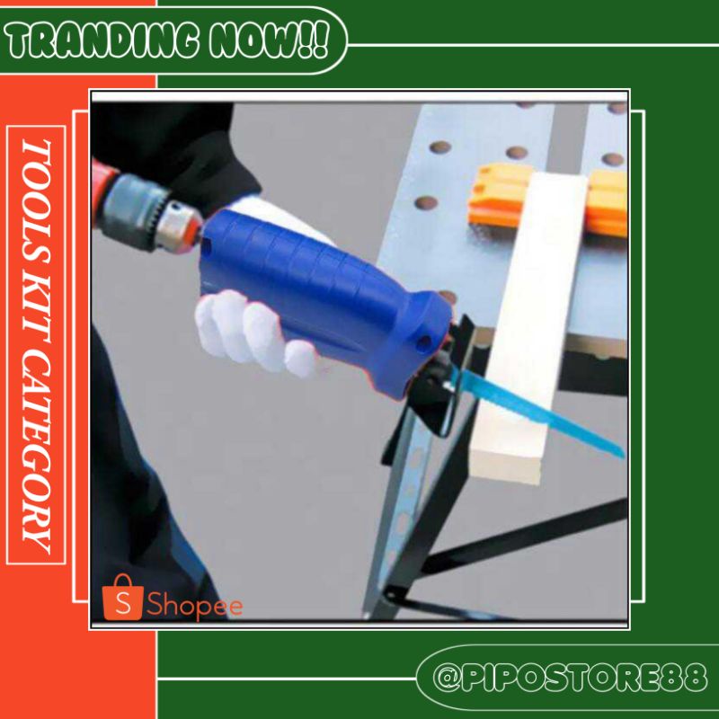 Gergaji Listrik Mini Chainsaw Gergaji Besi/Metal/Alumunium/Kayu/Pipa