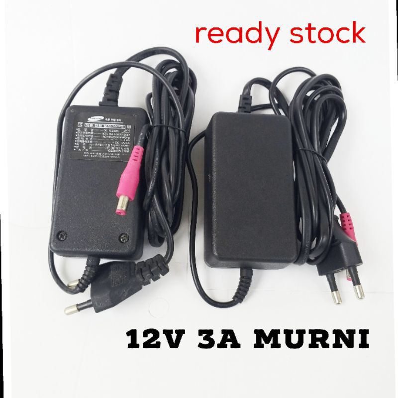 adaptor 12volt 3 ampere murni