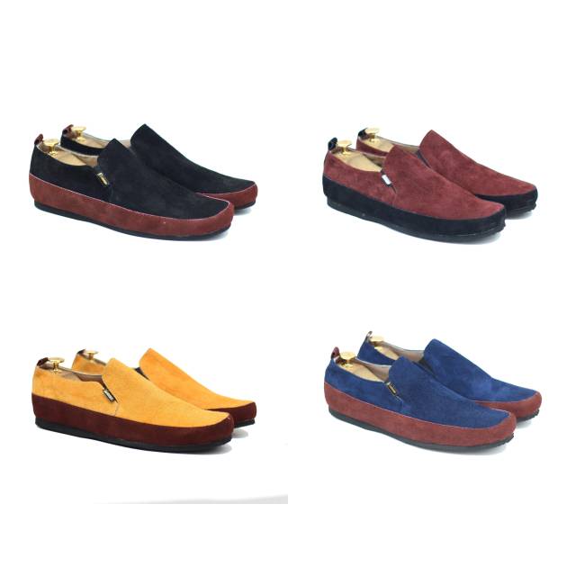 DISKON DR. KEVIN MEN CASUAL SHOES SLIP ON 13184 - BLACK SLIP ON PRIA
