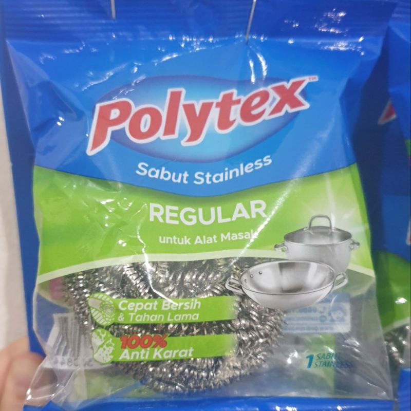 Polytex stainless HARGA GROSIR 1 Lsn sabut cuci piring sabut cuci wajan teflon panci sabut cuci kawat stainlis sabut cuci piring jaring sabut cuci  nylon polytex stainless  polytex kawat stainless polytex