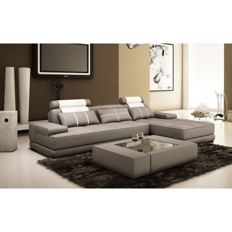 Sofa Kulit Sintetis Sofa Tamu Kulit Mewah Sofa Kayu Jati Sofa Fullseat