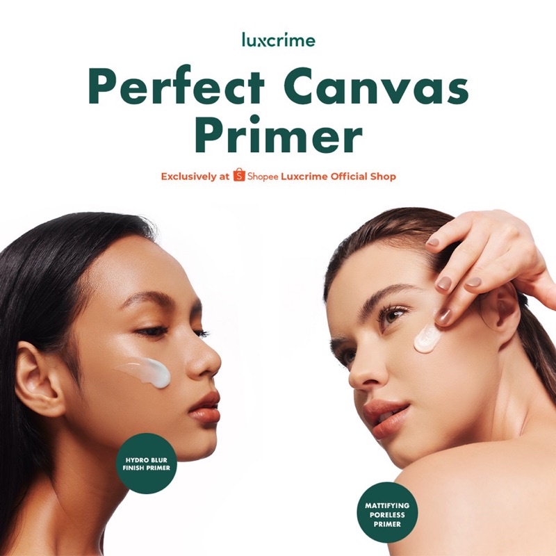 LUXCRIME Perfect Canvas 30gr BPOM - Mattifying Poreless Primer / Hydro Blur Finish Primer