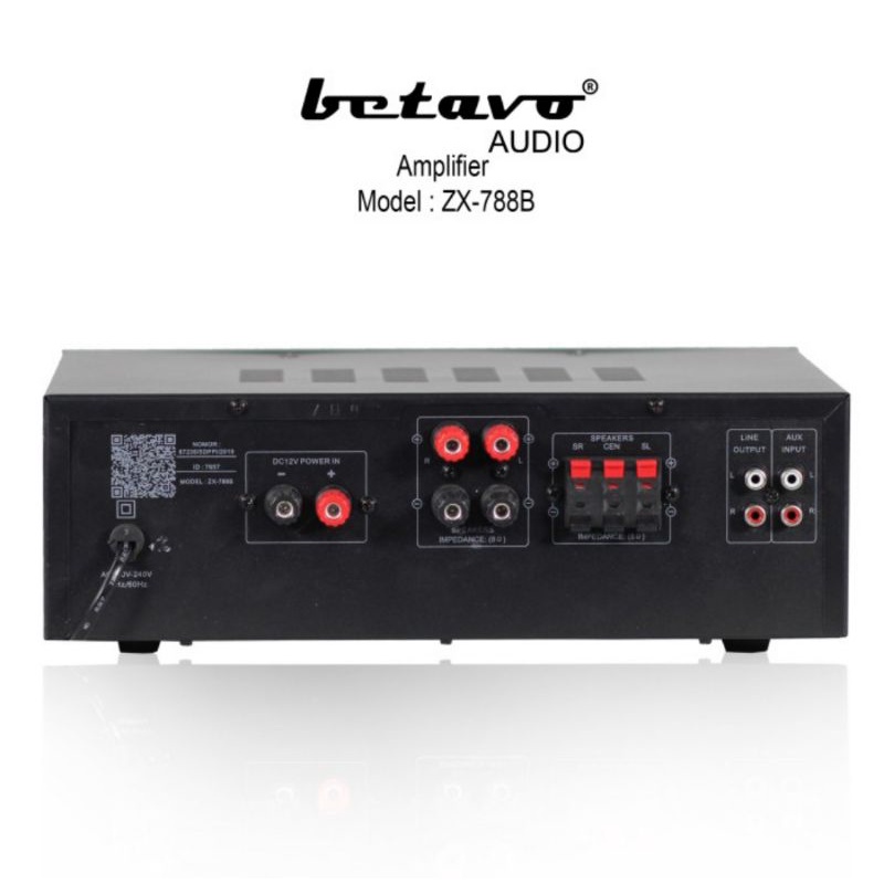 Ampli Power Betavo ZX 788B Amplifier ZX788B Bluetooth