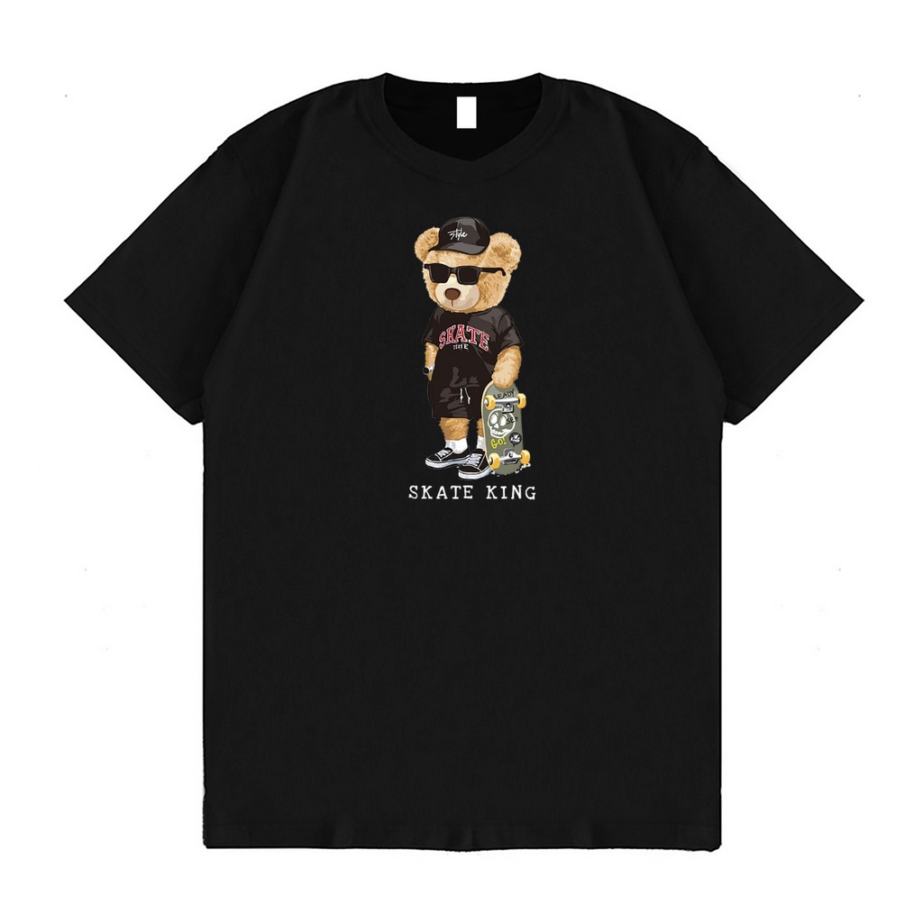 KAOS OVERSIZE SKATE KING BEAR T-SHIRT