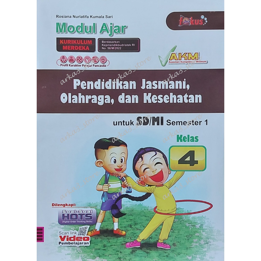 Lks Fokus PJOK Kls 4 Kurikulum Merdeka  SD/MI Semester 1