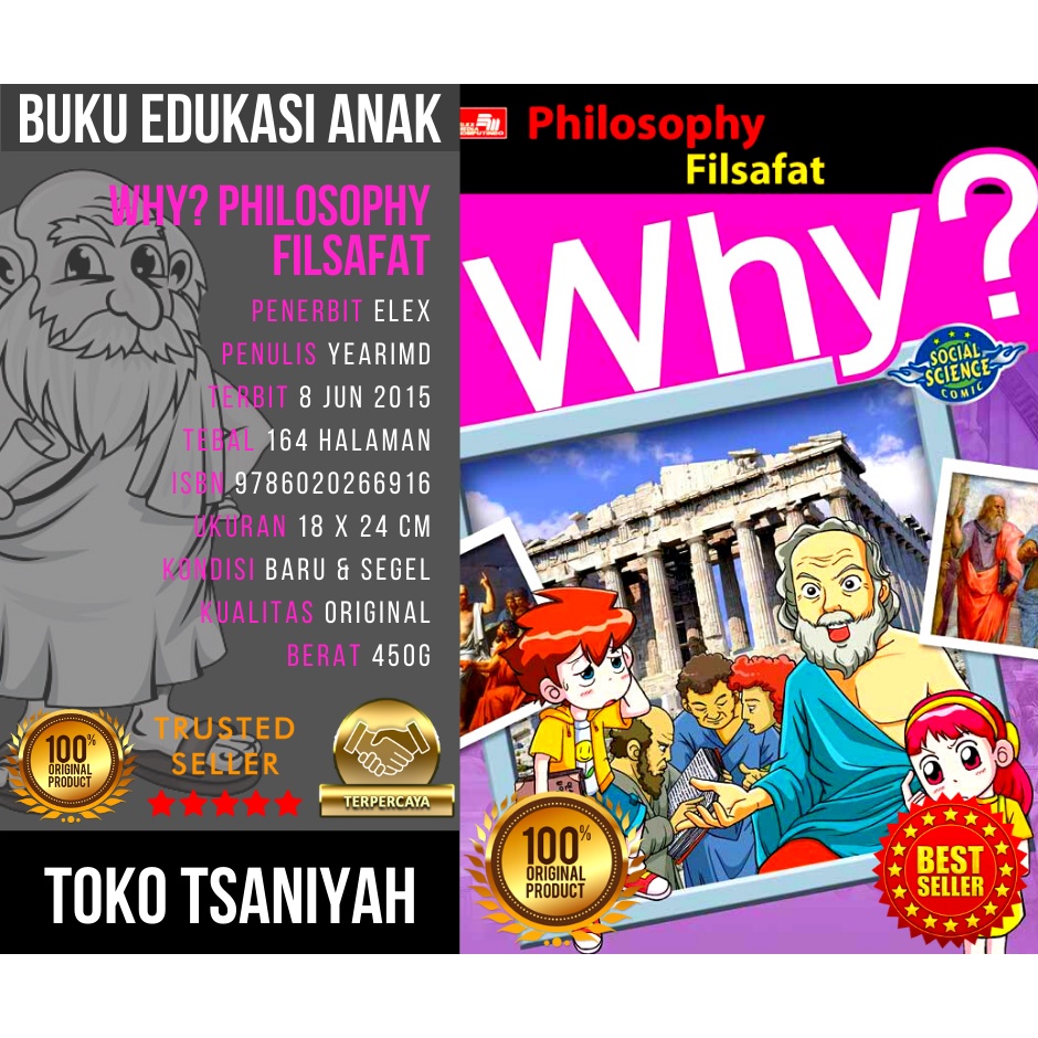 Buku Why Komik Pengetahuan Why? Why Philosophy Buku Filsafat Umum Buku Edukasi Anak Bergambar