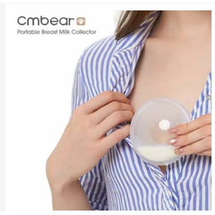 Penampung Tetesan ASI CmBear/ Breast Milk Collection Shell 1BOX isi 2pcs/ Breast Pad Silikon/ Breast Shield