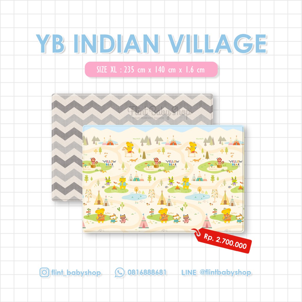 PURE SOFT PLAYMAT Coby Haus (YB INDIAN VILLAGE GREY)