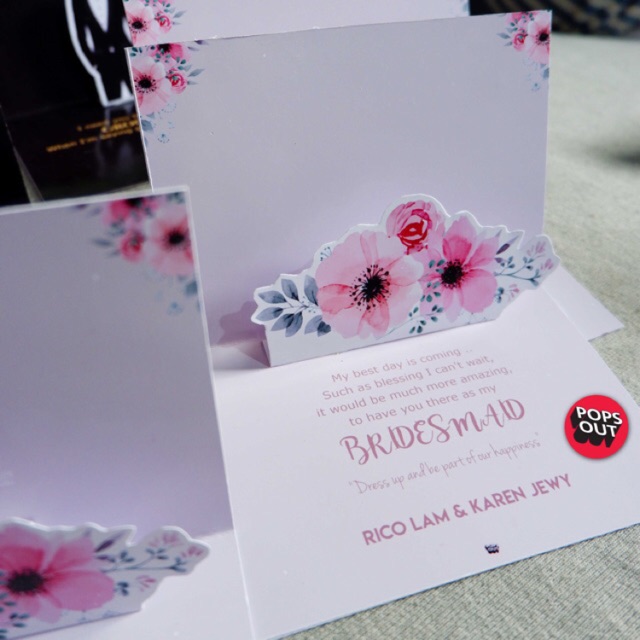 Attire guide popup/ kartu bridesmaid